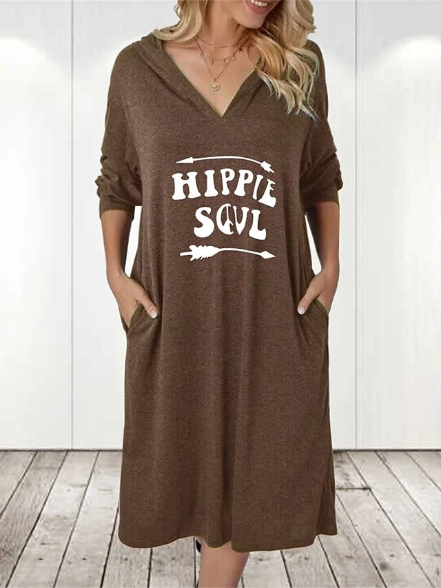 Women's Pajamas Nightshirt Letter Simple Casual Soft Home Daily Bed Cotton Breathable V Wire Long Sleeve Dress Summer Fall Black Army Green 3 Women's Pajamas Nightshirt Letter Simple Casual Soft Home Daily Bed Cotton Breathable V Wire Long Sleeve Dress Summer Fall Black Army Green