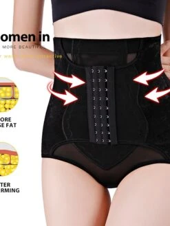 Women's Plus Size Shapewear Waist Trainer Body Shaper Flower Sport Casual Daily Going Out Polyester Breathable Summer Spring Black Khaki -Ladies Pajamas Store uludjr1682259146796