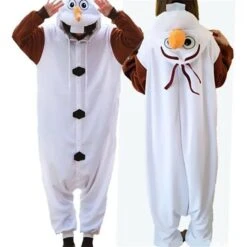 Women's Christmas Onesie Pajama Santa Claus Snowman Plush Comfort Oversized Xmas Polar Fleece Warm Hoodie Long Sleeve Fall Winter Santa Claus Snowman -Ladies Pajamas Store umayus1695628284761