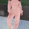 Women's Loungewear Sets Pure Color Warm Fashion Comfort Daily Bed Coral Fleece Coral Velvet Warm Breathable Stand Collar Long Sleeve Pant Fall Winter Pink 1 Women's Loungewear Sets Pure Color Warm Fashion Comfort Daily Bed Coral Fleece Coral Velvet Warm Breathable Stand Collar Long Sleeve Pant Fall Winter Pink -Ladies Pajamas Store umgqqq1693379815866