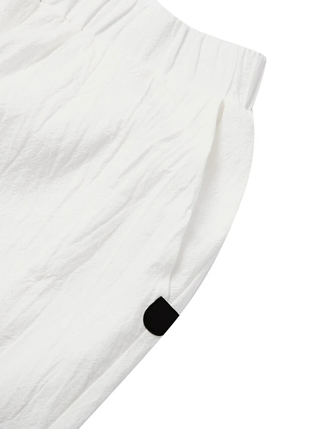 Women's Plus Size Loungewear Bottom Nighty Flower Simple Comfort Home Street Vacation Cotton And Linen Breathable Long Pant Elastic Waist Spring Summer White Black 10 Women's Plus Size Loungewear Bottom Nighty Flower Simple Comfort Home Street Vacation Cotton And Linen Breathable Long Pant Elastic Waist Spring Summer White Black - Image 8