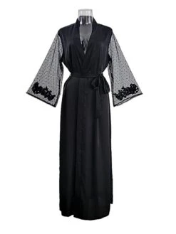 Women's Mesh Lace Slip Lingerie Robe 2Pcs Bridal Nightgown Nightshirt Pure Color Fashion Casual Comfort Home Daily Bed Ice Silk Long Pant Summer Spring 23 Women's Mesh Lace Slip Lingerie Robe 2Pcs Bridal Nightgown Nightshirt Pure Color Fashion Casual Comfort Home Daily Bed Ice Silk Long Pant Summer Spring -Ladies Pajamas Store uvcffi1697074779431