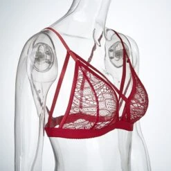 Women's Wireless Bras 3/4 Cup Solid Colored Pure Color Hook & Eye Xmas Christmas Polyester Sexy 1PC Black Wine -Ladies Pajamas Store uxgobx1656558831250