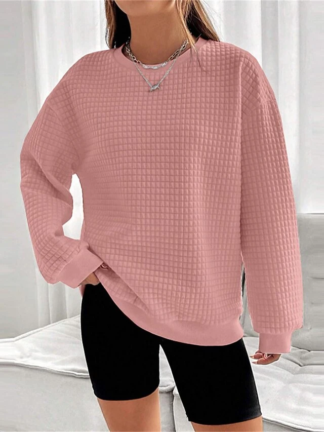 Women's Loungewear Top Pure Color Casual Comfort Soft Home Street Daily Polyester Breathable Crew Neck Long Sleeve Fall Winter Claret Black 20 Women's Loungewear Top Pure Color Casual Comfort Soft Home Street Daily Polyester Breathable Crew Neck Long Sleeve Fall Winter Claret Black - Image 18