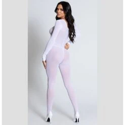 Women's Bodysuits Teddies & Bodysuits Solid Colored Nylon Crew Neck Mesh White Black / Super Sexy 20 Women's Bodysuits Teddies & Bodysuits Solid Colored Nylon Crew Neck Mesh White Black / Super Sexy -Ladies Pajamas Store vaekbw1603275936930