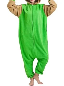 Women's Bodysuits Onesie Pajamas Patchwork Fashion Lovers Hot Home Bed Valentine‘s DayWarm Hoodie Long Sleeve Fall Winter Yellow Pink -Ladies Pajamas Store varcnj1692602362756