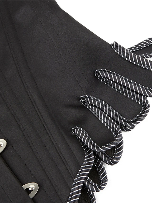 Corset Women's Corset Tops Party & Evening Club Black Blue Sexy Overbust Corset Hook & Eye Lace Up Retro Tummy Control Push Up Flower Fall Winter 12 Corset Women's Corset Tops Party & Evening Club Black Blue Sexy Overbust Corset Hook & Eye Lace Up Retro Tummy Control Push Up Flower Fall Winter - Image 10