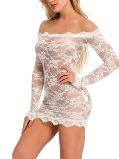 Women's Pajamas Nightgown Nightshirt Dress Pure Color Simple Casual Soft Home Bed Valentine's Day Polyester Breathable Off Shoulder Long Sleeve Summer Spring Black White 27 Women's Pajamas Nightgown Nightshirt Dress Pure Color Simple Casual Soft Home Bed Valentine's Day Polyester Breathable Off Shoulder Long Sleeve Summer Spring Black White -Ladies Pajamas Store vgfdcf1681810598465