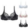 Female Luxury Lace Plus Size Gathered Bra Solid Color Push Up Fashion Sexy Thin Breathable Bra -Ladies Pajamas Store vgqnje1656504282158