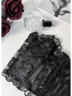 Corset Women's Corset Tops Prom Party & Evening Club Black White Red Sexy Underbust Corset Buckle Tummy Control Lace Summer Spring -Ladies Pajamas Store voyaus1647853871337