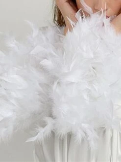 Women's Pajamas Bathrobe Robes Gown Pure Color Fashion Casual Comfort Home Daily Bed Satin Breathable V Wire Long Sleeve Feather Summer Fall White 20 Women's Pajamas Bathrobe Robes Gown Pure Color Fashion Casual Comfort Home Daily Bed Satin Breathable V Wire Long Sleeve Feather Summer Fall White -Ladies Pajamas Store vyjsjt1693295704034