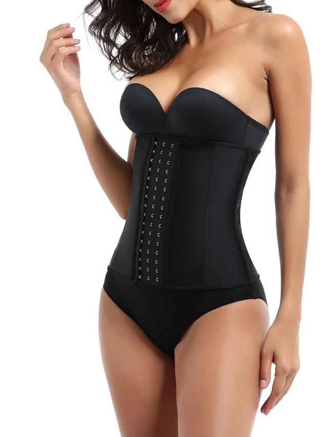 Corset Women's Corsets Prom Party & Evening Club Black Sexy Underbust Corset Hook & Eye Backless Tummy Control Pure Color Fall Winter 10 Corset Women's Corsets Prom Party & Evening Club Black Sexy Underbust Corset Hook & Eye Backless Tummy Control Pure Color Fall Winter - Image 8