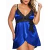 Women's Plus Size Sexy Bodies Chemises & Negligees Pure Color Lovers Hot Home Bed Valentine's Day Satin Breathable Straps Sleeveless Backless Summer Spring Black Red 2 Women's Plus Size Sexy Bodies Chemises & Negligees Pure Color Lovers Hot Home Bed Valentine's Day Satin Breathable Straps Sleeveless Backless Summer Spring Black Red -Ladies Pajamas Store wgiohb1693290608208
