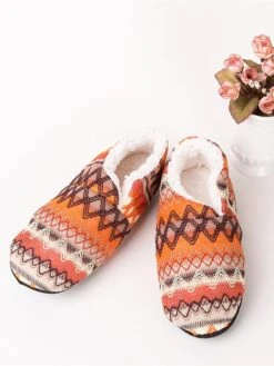 Women's Fluffy Slipper Socks Stripe Color Combo Casual Comfort Soft Home Daily Acrylic Warm Fall Winter Black Gray Pink Green -Ladies Pajamas Store wiqwkz1695369146396