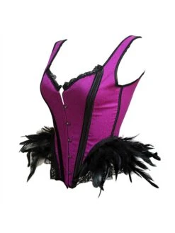 Women's Black And Red Corsets Dark Purple Corsets Shapewear Patchwork Corsets Party Halloween Club Polyester Breathable Straps Sleeveless Backless Feather Summer Spring Red Purple 11 Women's Black And Red Corsets Dark Purple Corsets Shapewear Patchwork Corsets Party Halloween Club Polyester Breathable Straps Sleeveless Backless Feather Summer Spring Red Purple -Ladies Pajamas Store wlqyhc1697181687813