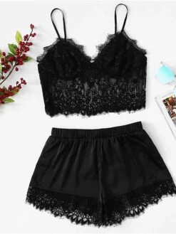 Women's Plus Size Sexy Lingerie Sets Pure Color Lovers Ultra Slim Hot Home Daily Bed Satin Breathable Straps Sleeveless Strap Top Shorts Backless Summer Spring Black Wine 19 Women's Plus Size Sexy Lingerie Sets Pure Color Lovers Ultra Slim Hot Home Daily Bed Satin Breathable Straps Sleeveless Strap Top Shorts Backless Summer Spring Black Wine -Ladies Pajamas Store wntncn1680599058261
