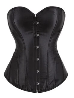 Women's Pink Corsets Dark Blue Corsets Shapewear Pure Color Corsets Party Going Out Club Polyester Breathable Bandeau Sleeveless Backless Summer Spring Black White -Ladies Pajamas Store wrbxgi1697170325661