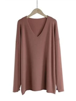 Women's Loungewear Top Pure Color Simple Casual Comfort Home Daily Going Out Rayon Warm V Wire Long Sleeve Fall Winter Black Yellow