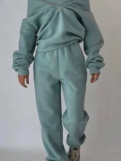 Women's Loungewear Sets Pure Color Warm Fashion Casual Street Daily Date Polyester Warm Breathable Stand Collar Long Sleeve Hoodie Pant Pocket Fall Winter Dark Brown Grass Green 23 Women's Loungewear Sets Pure Color Warm Fashion Casual Street Daily Date Polyester Warm Breathable Stand Collar Long Sleeve Hoodie Pant Pocket Fall Winter Dark Brown Grass Green -Ladies Pajamas Store wwcpdz1695798630960