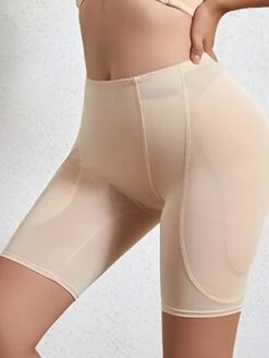 Women's Shapewear With Hip Pads Pure Color Sport Casual Comfort Home Daily Gyms Nylon Breathable Summer Spring Black Beige -Ladies Pajamas Store wwhqxc1696837247161