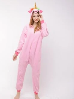 Women's Winter Onesies Pajama For Adult Jumpsuits Animal Cartoon Comfort Soft Plush Home Daily Bed Cotton Warm Hoodie Long Sleeve Hoodie Winter Fall Blue Pink / Flannel / Pjs / Sweet