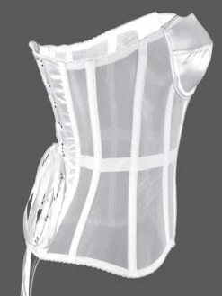 Corset Women's Corset Tops Wedding Party Party & Evening Plus Size White Overbust Corset Lace Up Tummy Control Push Up Pure Color All Seasons 17 Corset Women's Corset Tops Wedding Party Party & Evening Plus Size White Overbust Corset Lace Up Tummy Control Push Up Pure Color All Seasons -Ladies Pajamas Store wyibld1643182387289