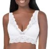 Women's Deep V Neck Unpadded Lace Long Line Plunge Bralette Bra -Ladies Pajamas Store xczdzl1600846584182