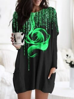 Women's Nightgown Flower Fashion Comfort Home Daily Polyester Crew Neck Long Sleeve Pocket Fall Winter White Yellow 10 Women's Nightgown Flower Fashion Comfort Home Daily Polyester Crew Neck Long Sleeve Pocket Fall Winter White Yellow -Ladies Pajamas Store xeyhla1693899655750