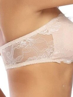 Women's Lace Bras Padded Bras Tube Bra Strapless Bras Full Coverage Scoop Neck Breathable Invisible Lace Pure Color Pull-On Closure Date Party & Evening Casual Daily Polyester 1PC White Black / 1 PC -Ladies Pajamas Store xjvzjt1659594458578