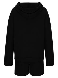 Women's Loungewear Sets Pure Color Sport Casual Comfort Home Street Daily Cotton Blend Breathable Hoodie Long Sleeve Hoodie Shorts Pocket Fall Winter Black Pink 32 Women's Loungewear Sets Pure Color Sport Casual Comfort Home Street Daily Cotton Blend Breathable Hoodie Long Sleeve Hoodie Shorts Pocket Fall Winter Black Pink -Ladies Pajamas Store xpyhup1691478735050