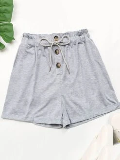 Women's Pajamas Pants Pajama Pant Pure Color Simple Casual Comfort Home Daily Vacation Polyester Breathable Pocket Elastic Waist Summer Spring Light Grey