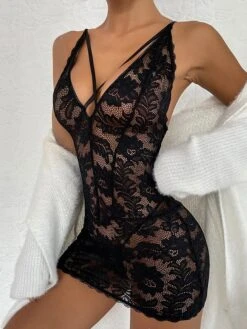 Women's Sexy Lingerie Chemises & Negligees Pure Color Hot Comfort Sweet Home Bed Valentine's Day Polyester Breathable V Wire Sleeveless Summer Spring Black 9 Women's Sexy Lingerie Chemises & Negligees Pure Color Hot Comfort Sweet Home Bed Valentine's Day Polyester Breathable V Wire Sleeveless Summer Spring Black -Ladies Pajamas Store xwsluw1689149533518