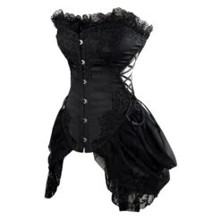 Corset Women's Corsets Trachtenmieder Christmas Halloween Wedding Party Birthday Party Plus Size Black Red Black White Sexy Country Bavarian Hook & Eye Lace Up Classic Tummy Control Push Up Solid -Ladies Pajamas Store xwvczx1663922668035