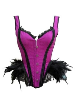 Women's Black And Red Corsets Dark Purple Corsets Shapewear Patchwork Corsets Party Halloween Club Polyester Breathable Straps Sleeveless Backless Feather Summer Spring Red Purple 10 Women's Black And Red Corsets Dark Purple Corsets Shapewear Patchwork Corsets Party Halloween Club Polyester Breathable Straps Sleeveless Backless Feather Summer Spring Red Purple -Ladies Pajamas Store xxjrbq1697181686762