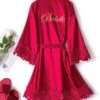 Women's Pajamas Silk Robe Robes Gown Letter Fashion Hot Casual Wedding Party Xmas Satin Breathable Long Sleeve Embroidery Summer Fall White Champagne -Ladies Pajamas Store xxoilw1692779758300