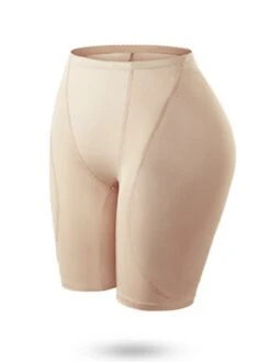 Women's Shapewear With Hip Pads Pure Color Sport Casual Comfort Home Daily Gyms Nylon Breathable Summer Spring Black Beige -Ladies Pajamas Store ykjaha1696837252199