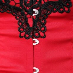 Corset Women's Corsets Trachtenmieder Christmas Halloween Wedding Party Birthday Party Plus Size Black Red Black White Sexy Country Bavarian Hook & Eye Lace Up Classic Tummy Control Push Up Solid -Ladies Pajamas Store ylgrgd1663922650728