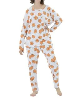 Women's Plus Size Loungewear Sets Stripe Flower Warm Fashion Casual Home Street Daily Polyester Warm Breathable Crew Neck Long Sleeve T Shirt Tee Pant Fall Winter Black Strips Black Daisy