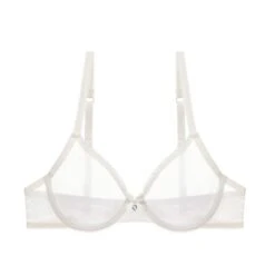 Women's Bras & Bralettes Lace Bras Underwire Bra 3/4 Cup Solid Color Micro-elastic Breathable Casual Daily Flesh-colored / 1 PC -Ladies Pajamas Store yyevpc1634902744708