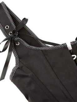 Corset Women's Corsets Halloween Party & Evening Club Black Blue Comfortable Overbust Corset Hook & Eye Lace Up Retro Tummy Control Push Up Flower Spring Fall Winter -Ladies Pajamas Store zwmzar1658476220142