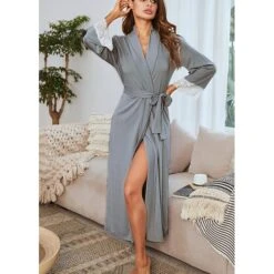 Women's Robes Gown Bathrobes Nighty 1 PCS Print Casual Comfort Everyday Party Home Wedding Party Satin Gift Print Belt Included Winter Fall Wine Gray / Silk / Spa 15 Women's Robes Gown Bathrobes Nighty 1 PCS Print Casual Comfort Everyday Party Home Wedding Party Satin Gift Print Belt Included Winter Fall Wine Gray / Silk / Spa -Ladies Pajamas Store zwoxdo1630554289836